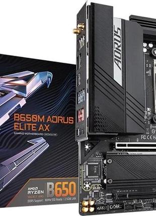 Gigabyte b650m aorus elite ax (sam5, amd b650, pci-ex16) материнська плата для пк