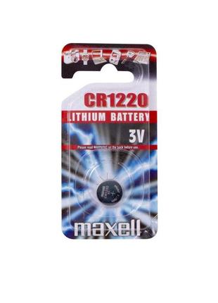Батарейка maxell cr1220 1pc blist pk 1шт (m-11238200)