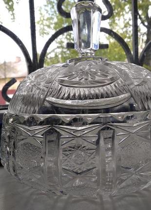 Салатниця велика з чешського кришталю