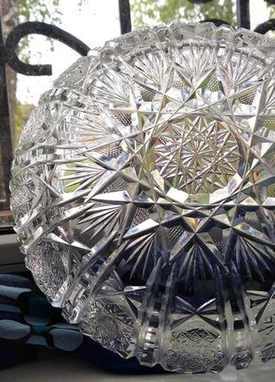 Салатниця велика з чешського кришталю