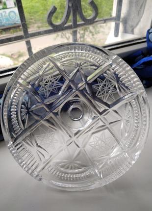 Салатниця велика з чешського кришталю