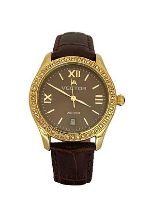 Жіночі фешн годинник з кристалами vector вектор vc9-0055938q