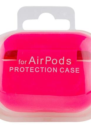 Силиконовый футляр с микрофиброй для наушников airpods pro розовый / футляр для аирподс про4 фото