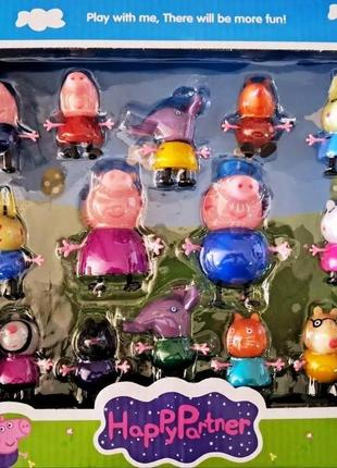 Фігурки "свинка пеппа" 14шт