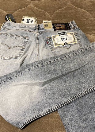 Нові джинси levi's 501(w34, l32)6 фото