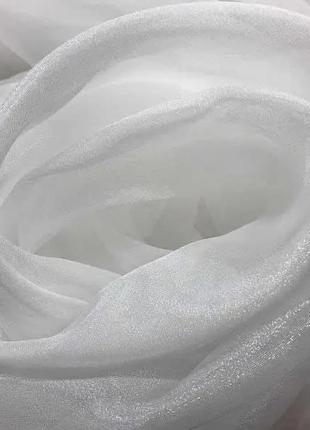 Тюль кристалон білий, однотонний тюль3 фото