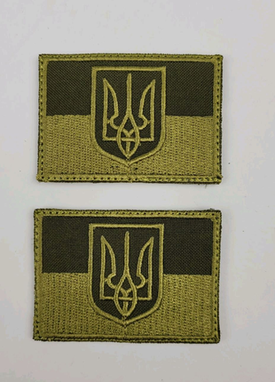 Шеврон прапор україни з гербом2 фото