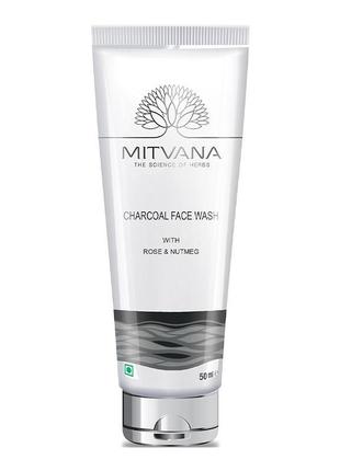 Mitvana] засіб для вмивання обличчя з вугіллям charcoal face wash