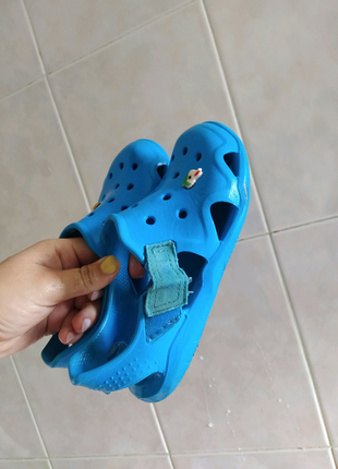 Оригінальні крокси сандалі на липучці crocs 30р.