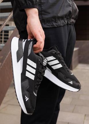 Кросівки adidas running black3 фото