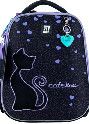 Рюкзак шкільний каркасний kite education catsline k24-531m-1