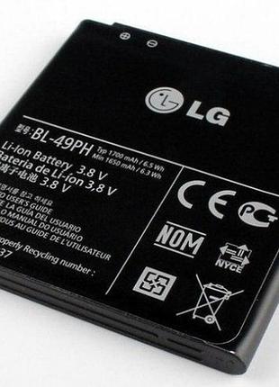Аккумулятор для lg bl-49ph, optimus lte tag f120 1700mah