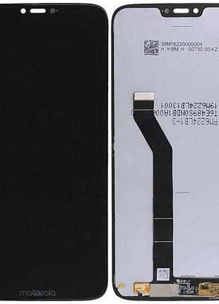 Дисплей для motorola xt1955 moto g7 power с сенсором черный