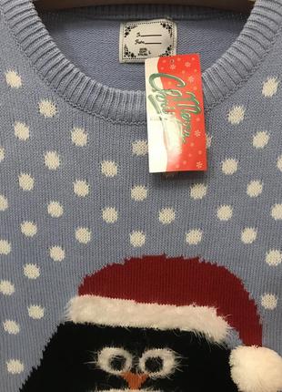 Нереальной красоты брендовый вязаный свитер большого размера.3 фото
