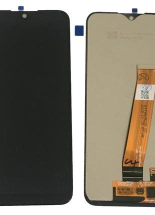 Дисплей для samsung a015 galaxy a01, m015 galaxy m01 (2020) с сенсором черный оригинал (узкий шлейф)