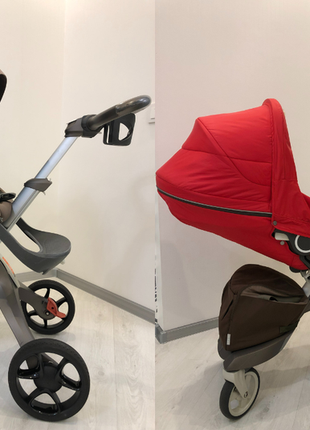 Коляска stokke xplory + winter kit red без люльки2 фото