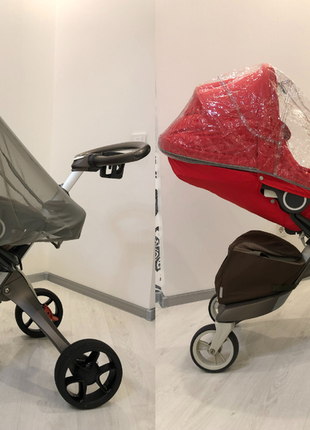 Коляска stokke xplory + winter kit red без люльки3 фото