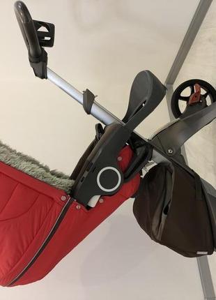 Коляска stokke xplory + winter kit red без люльки4 фото