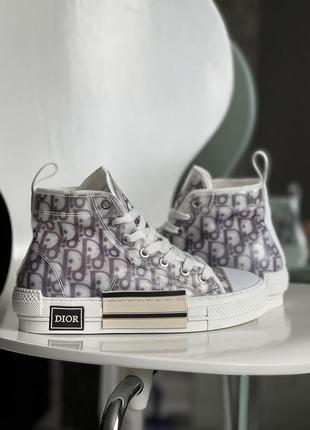 Кросівки у стилі dior b23 high top logo oblique