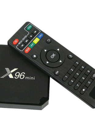 Андроїд смарт приставка x96 mini (2/16g smart tv box android 9 )