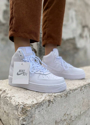 Жіночі кросівки nike air force 1 high білі