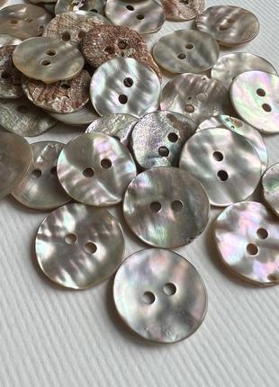 Ґудзик ретро перламутр партнер бежевий 18мм ракуш