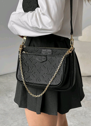 Актуальна чорна сумочка louis vuitton  🖤2 фото