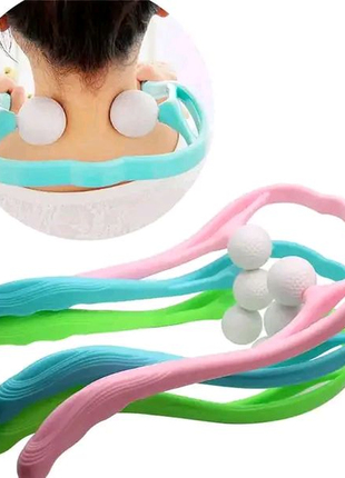 Ручний роликовий масажер для шиї hexiang neck massager для зняття