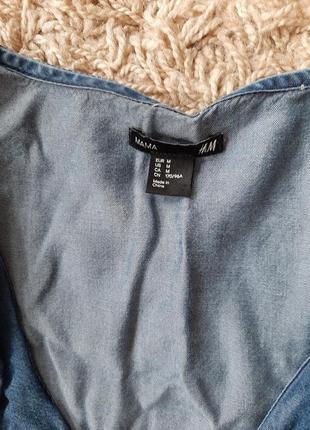 Фірмовий джинсовий сарафан для вагітних h&m5 фото