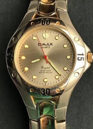 Чоловічі наручні годинники omax япон. мех., сталевий браслет6 фото