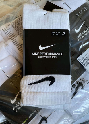 Шкарпетки nike performance білі 3 шт