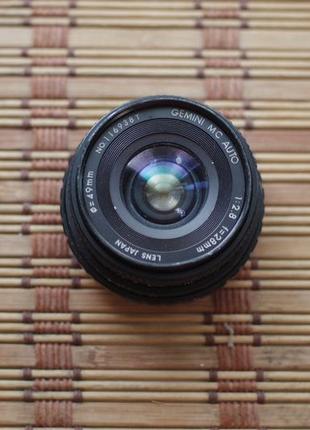 Gemini (cosina) mc 28mm f2.8 для minolta