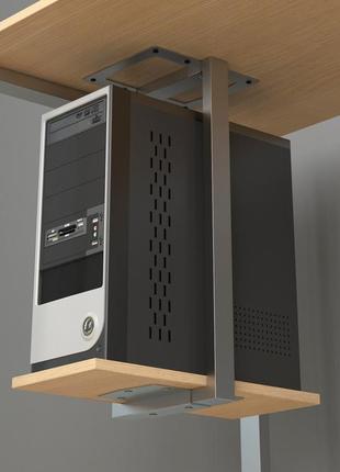 Держатель системного блока sb-1 дуб борас серебристый