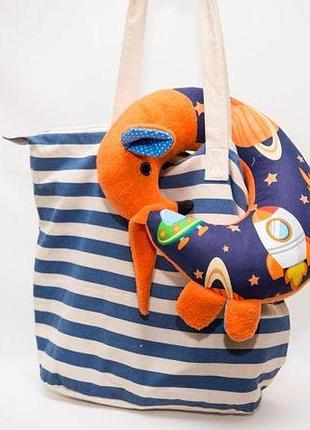 Подушка подголовник дорожная "мышка"