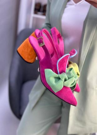Босоножки женские кожа бант 🎀