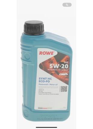 Олива rowe 5w20 hightec synt hc eco-fo (1l) (wss~ m2c948-b/stjlr.03.5004) (acea c5) (api sn)