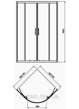 Душевая кабина kolo rekord pkpg90222003 + xbn1690000 + 150.551.21.12 фото