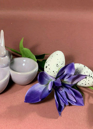 Підставка для яєць, великодня, декор паска колір лаванда1 фото