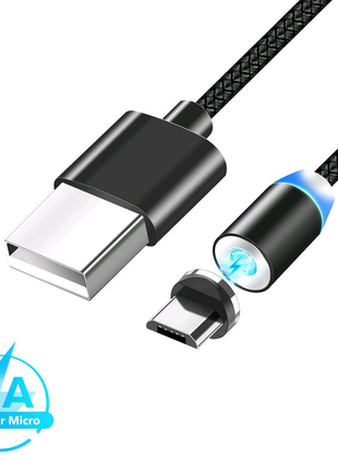 Магнітний кабель usb - micro usb aspor magnetic 360 micro 1м/2.1