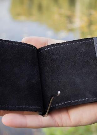 Зажим гаманець ручної роботи з натуральної шкіри2 фото