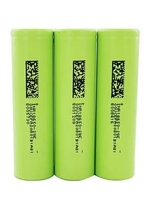 Аккумулятор dmegc высокотоковый li-ion 18650 2900mah 3.7v (inr18650-29e) (terrae inr18650 30e5) 10a зеленый3 фото