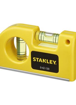 Строительный уровень карманный магнитный 8,7 см 2 капсулы pokete level stanley 0-42-130