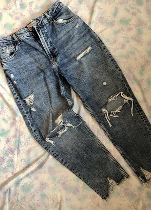 Джинсы bershka denim деним