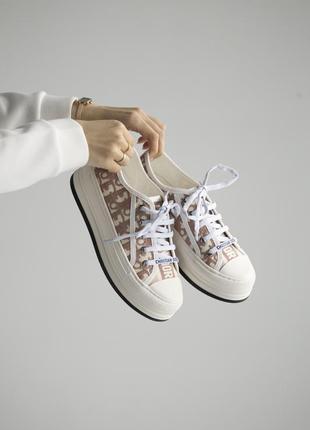 Кеди у стилі christian dior platform