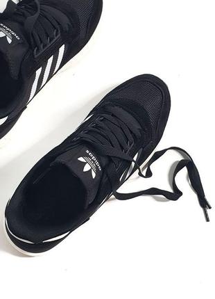 Adidas zx 500 black white7 фото