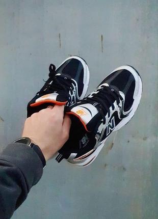 New balance 530 black silver orange5 фото