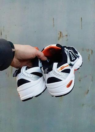 New balance 530 black silver orange6 фото