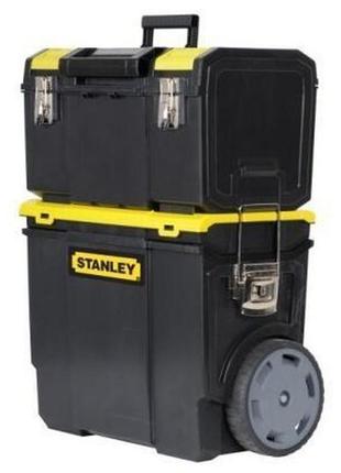 Ящик инструментальный с колесами  3 в 1 двухсекционный stanley 1-70-326