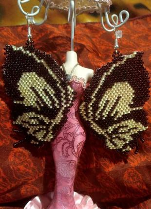 Сережки з бісеру