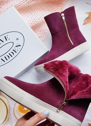 Замшевые полусапожки демисезон бренд steve madden р.37